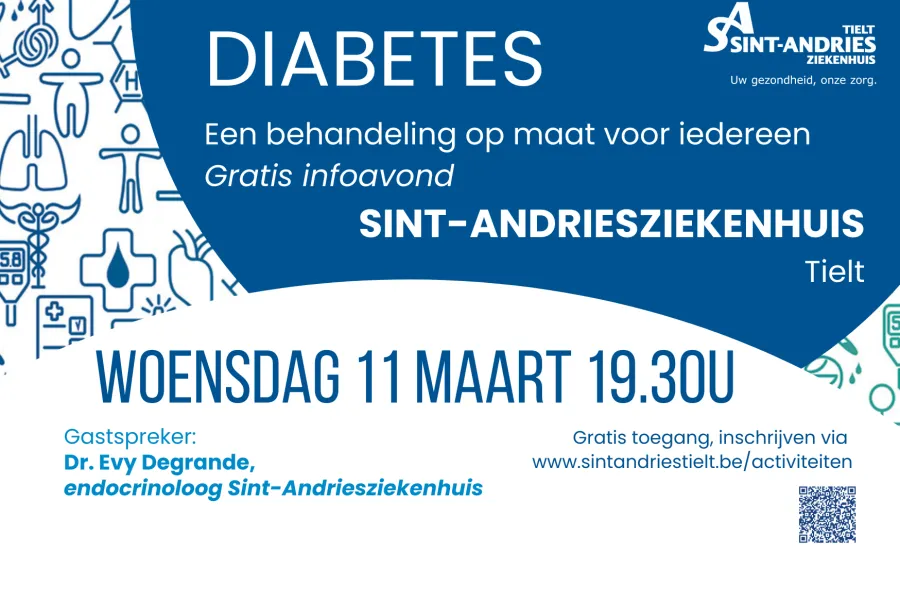 Infoavond diabetes Sint-Andriesziekenhuis
