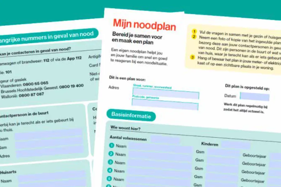 Bereid je voor en maak een noodplan bij je thuis