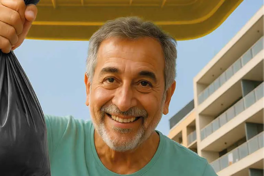 Slotjes op afvalbakken