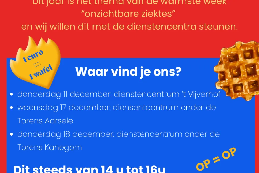 Zoete kerstnamiddag t.v.v. de warmste week - wafelenbak